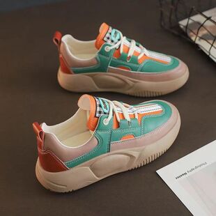 2025秋季新款运动休闲鞋女厚底老爹鞋韩版时尚百搭软底防滑跑步鞋