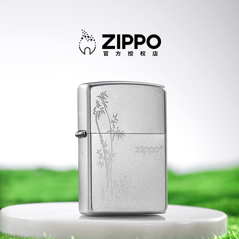 zippo经典磨砂步步高升打火机