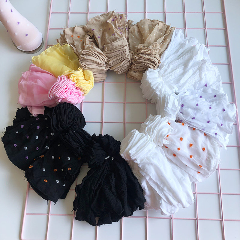 20双春夏季儿童超薄短丝袜隐形透明水晶丝女童薄款天鹅绒直筒袜子