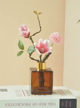简约风手感仿真玉兰花无火香薰花