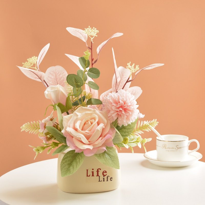 仿真花艺摆件干花花束家居餐桌花摆花玄关客厅插花装饰品花小摆设,家居饰品,仿真花/假花,淘宝优惠券,粉丝福利购,淘宝优惠卷