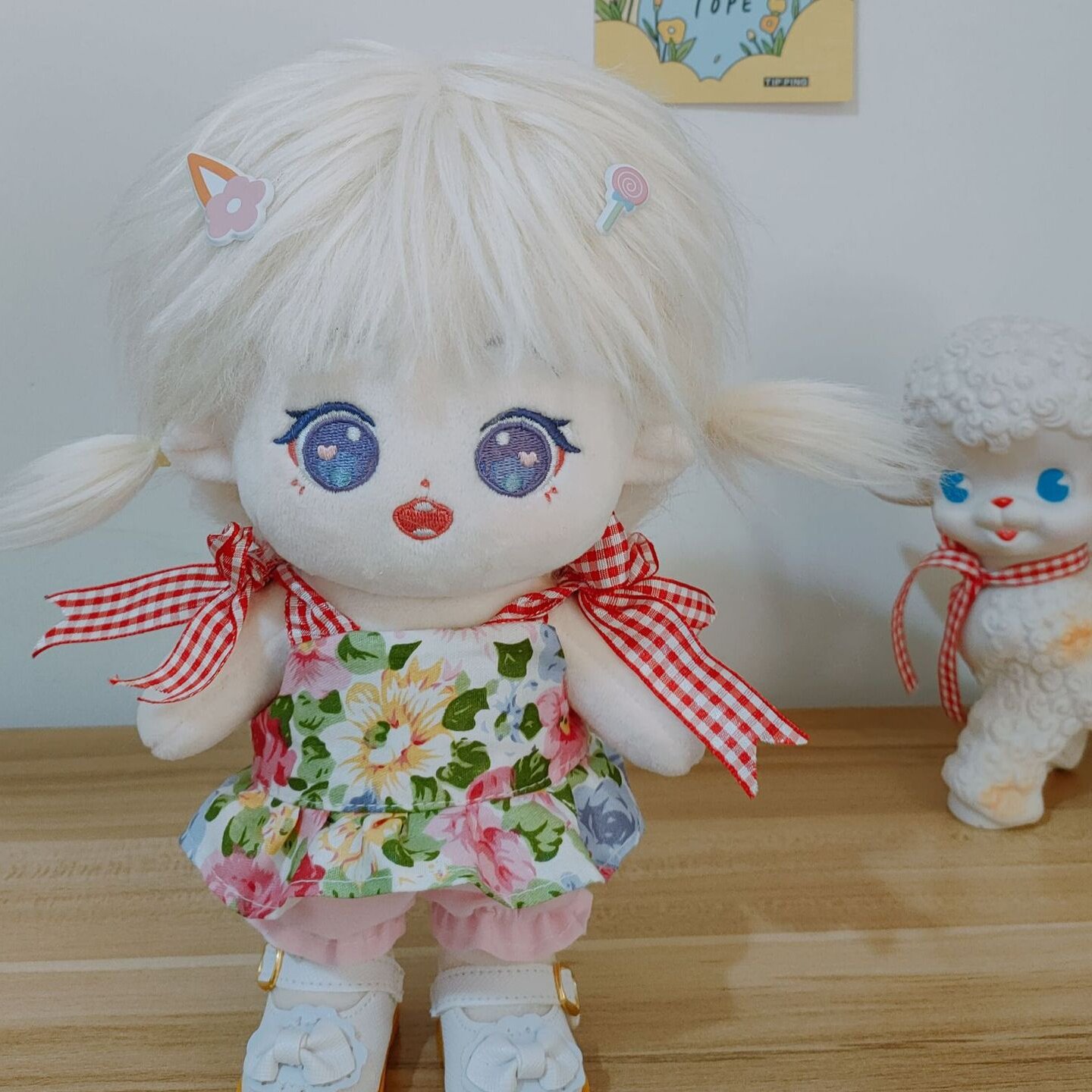 20cm娃衣夏季小短裙吊带裙可爱套装沙滩裙棉花娃娃衣服