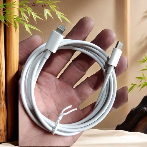 Type-C口对苹果四芯1米8粗白铜4芯充电线