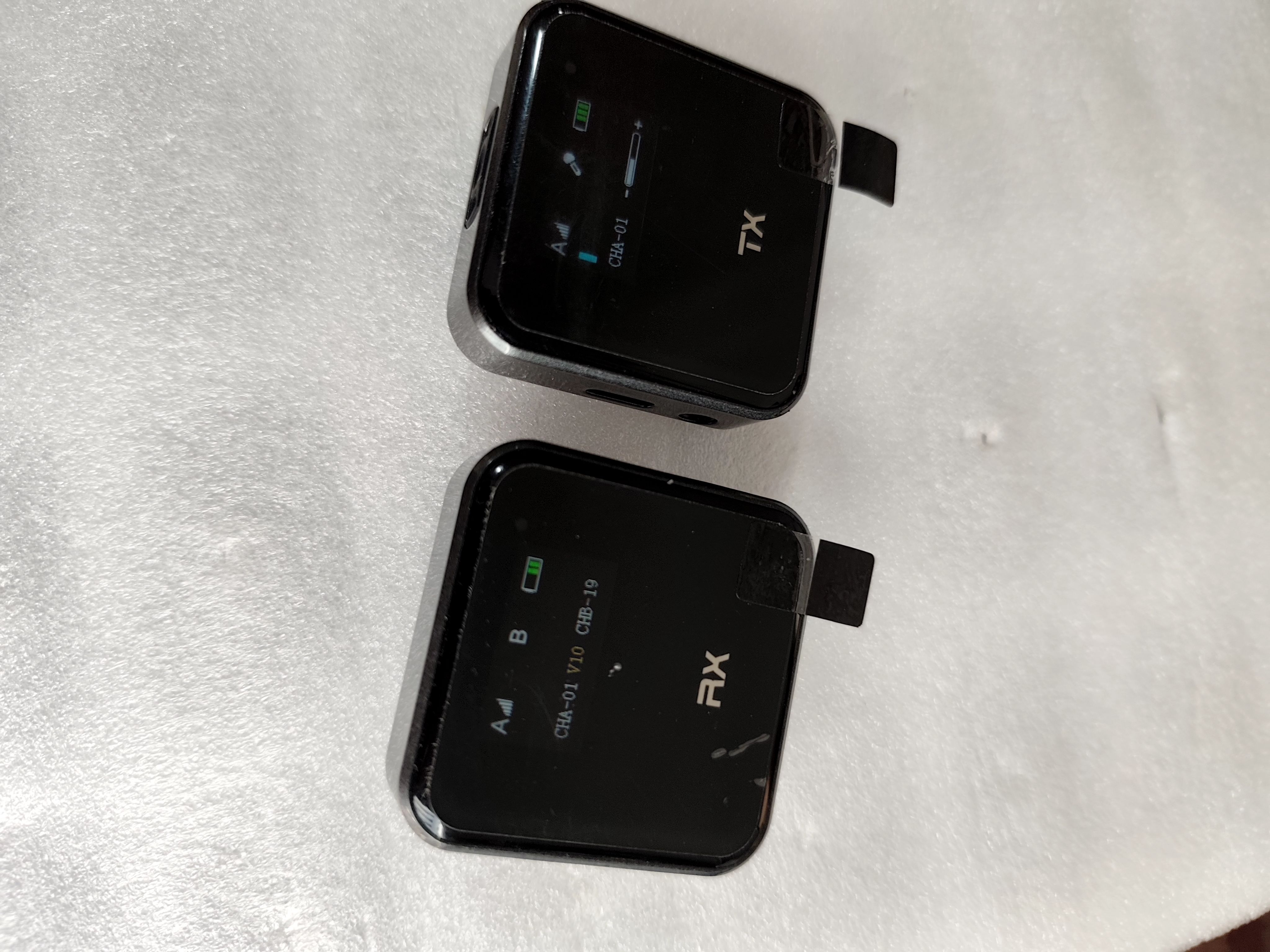 库存裸机无线领夹麦克风收录音降噪采访手机直播设备无配件一对价