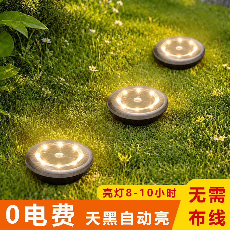 【防水防锈】太阳能地插草坪灯
