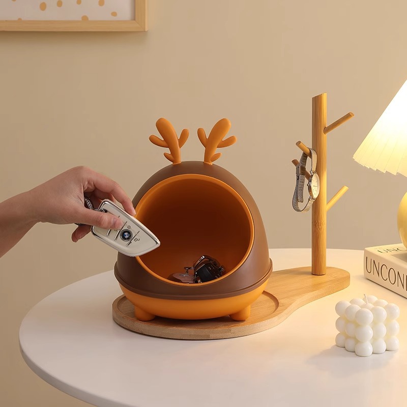 【入户玄关钥匙收纳装饰品摆件】