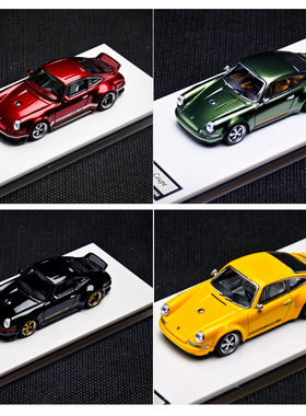 Zincit Model 1:64 保时捷 Singer 911 964 仿真合金汽车模型收藏