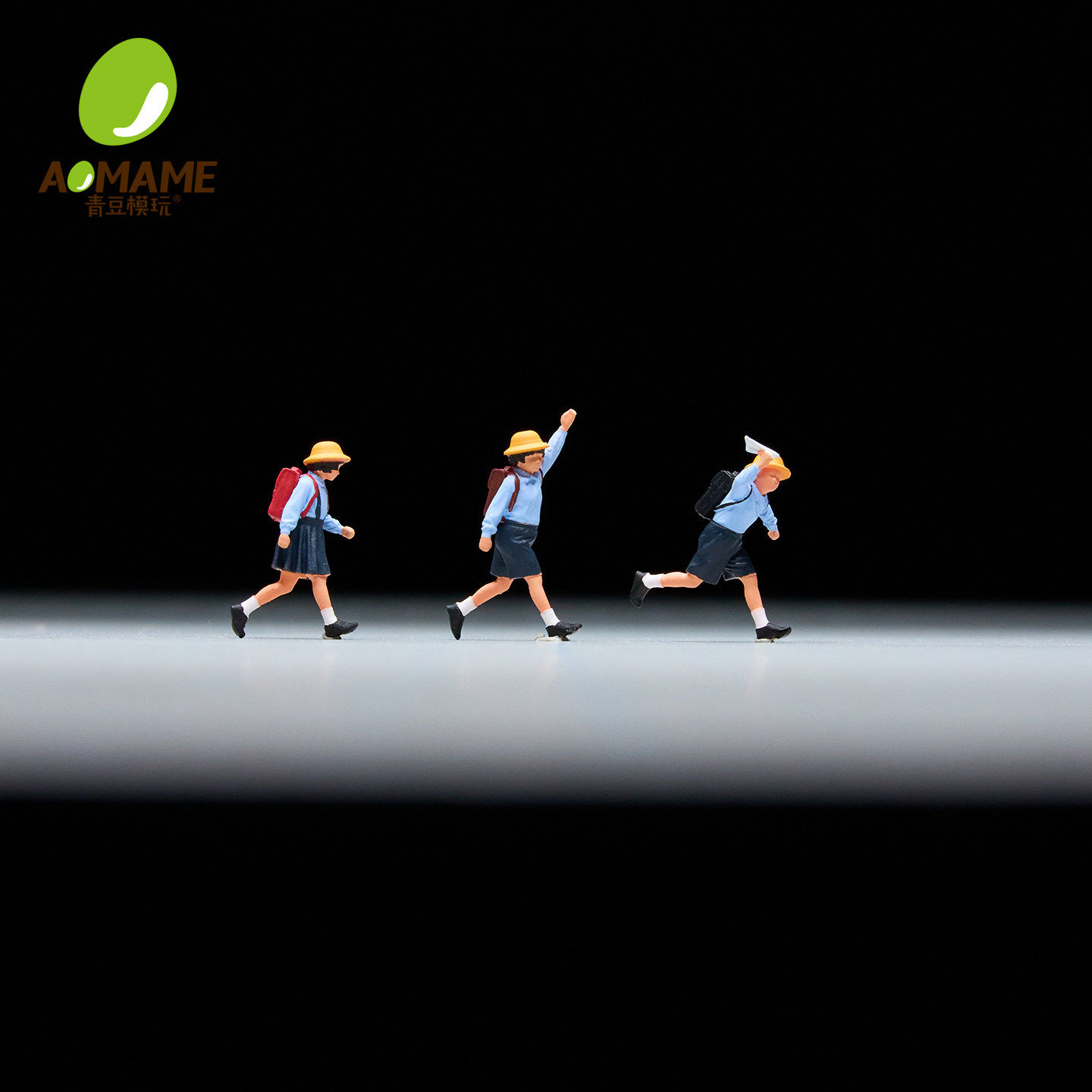 164日本小学生微缩人偶模型