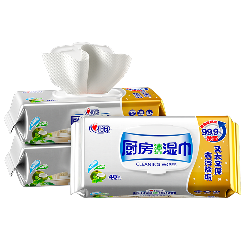心相印厨房湿巾去油污专用