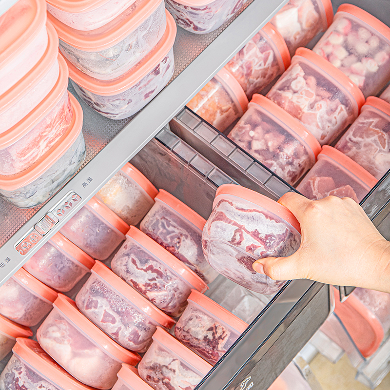 精铸保鲜盒抗菌加厚食品级冻肉盒