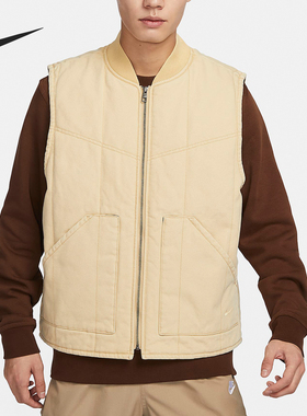 Nike/耐克正品Life男士复古宽松休闲工装坎肩棉马甲FQ1862