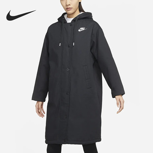 耐克正品 女子中长款 SPORTSWEAR Nike 保暖加绒外套FD6684 045