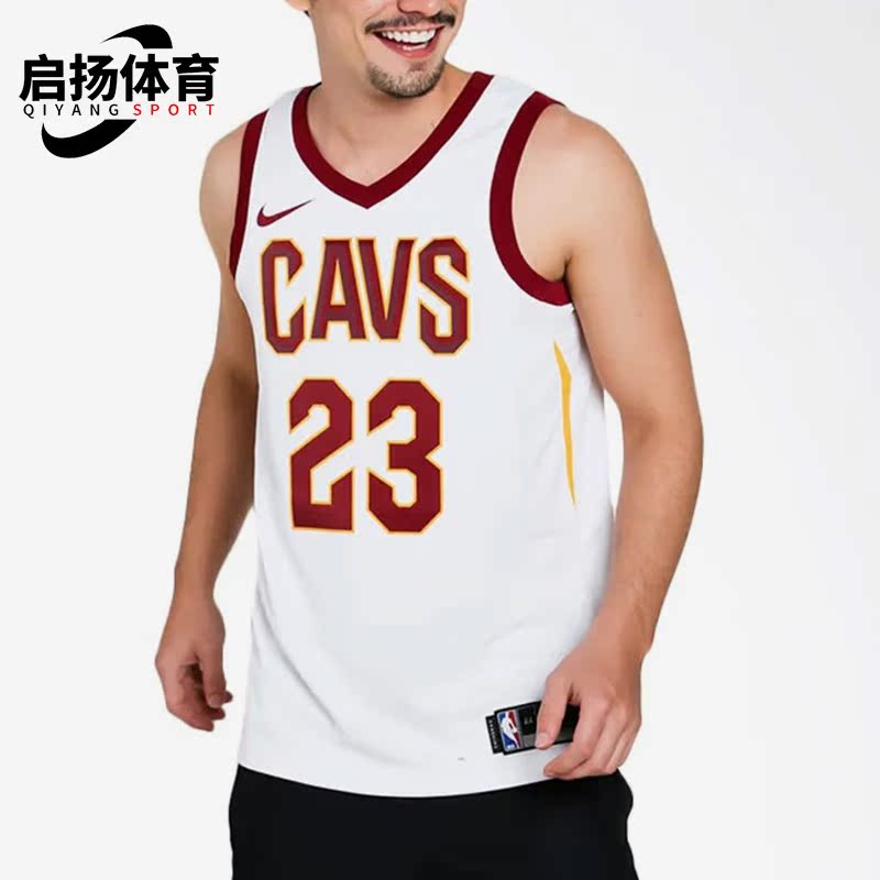 Nike/耐克正品骑士队詹姆斯男子SW球迷版23号球衣864409-100