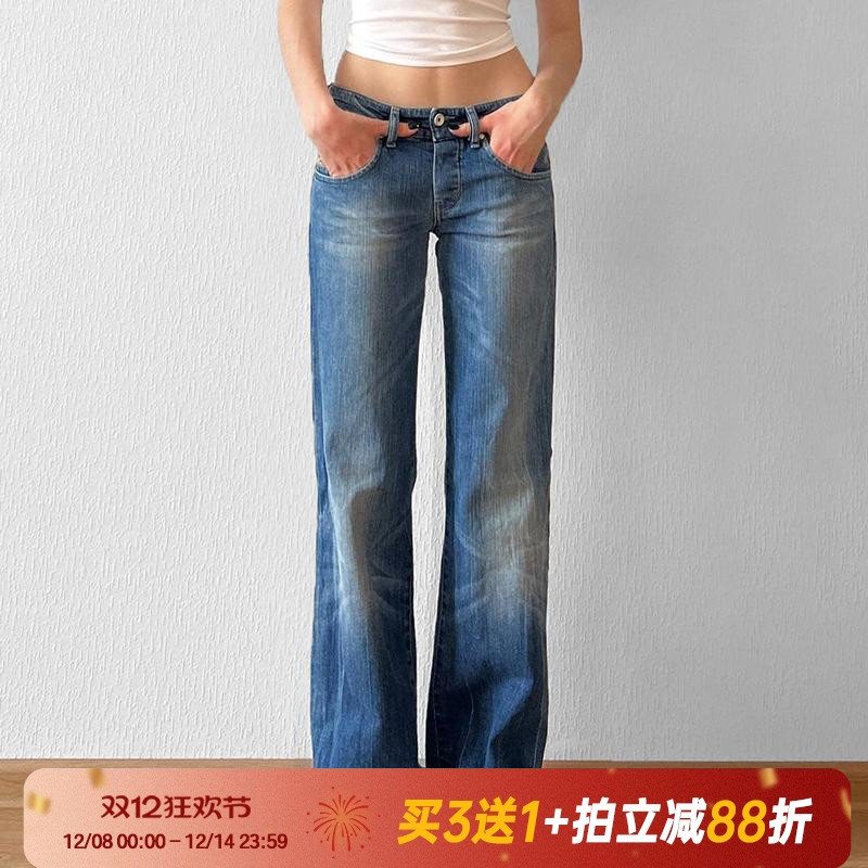 街头复古美式复古牛仔裤