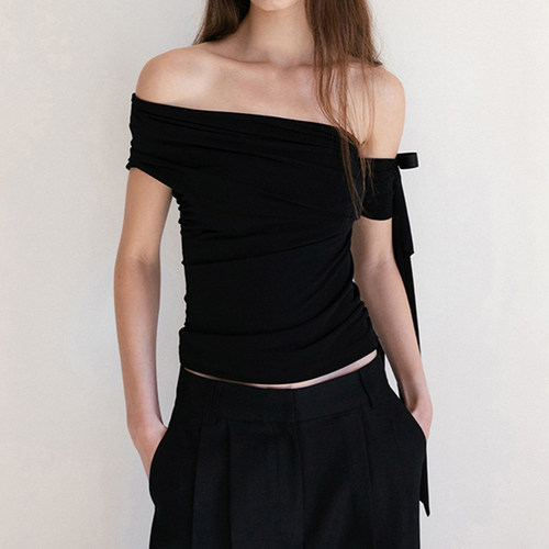 【简约百搭】小众复古系带短袖