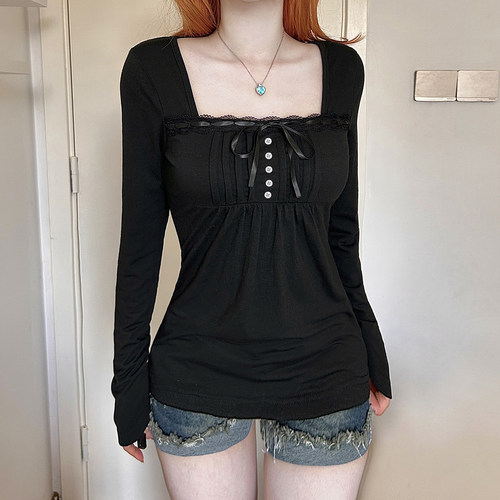 【法式复古】纯欲辣妹蕾丝长袖