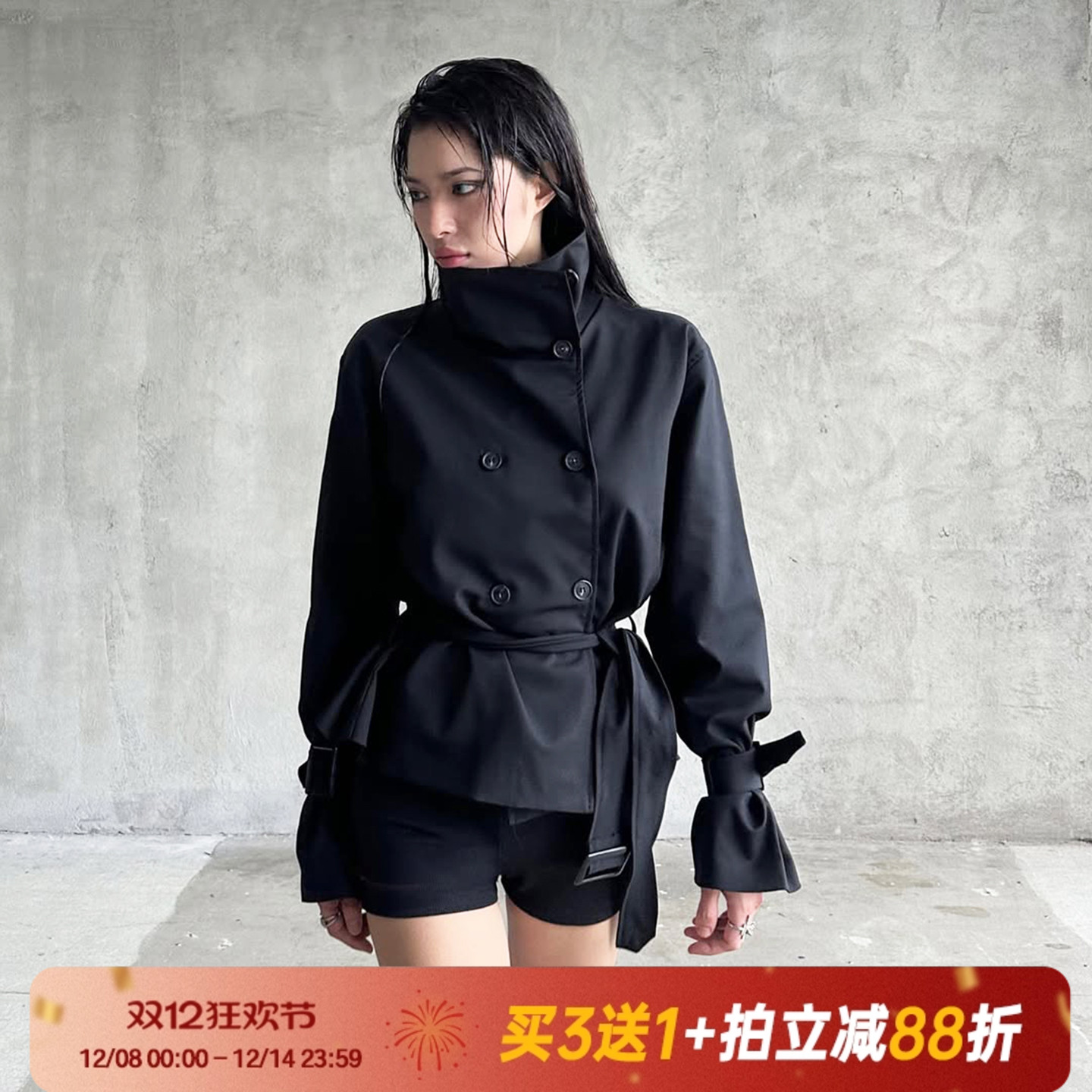 【酷飒辣妹】复古高级感风衣