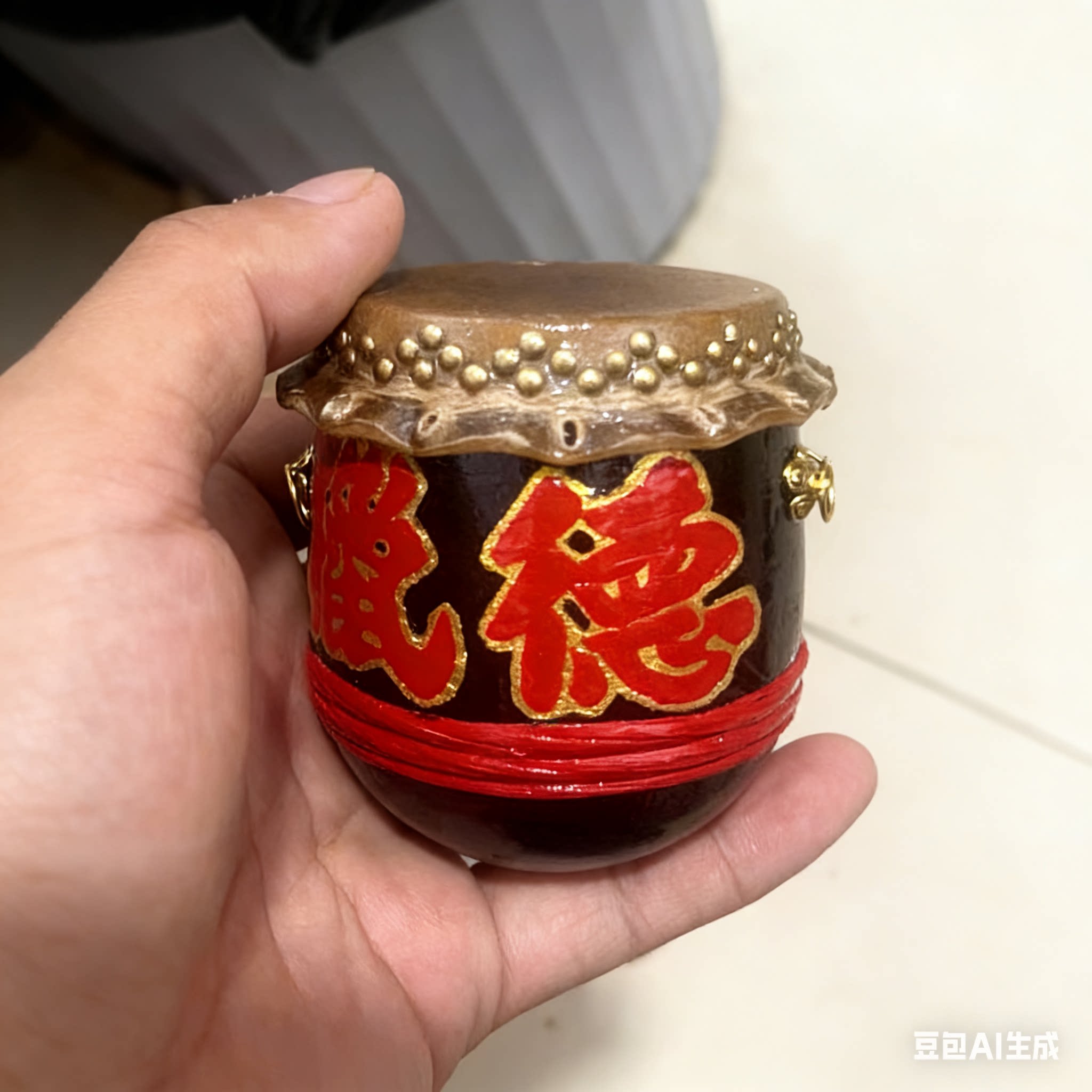 广州龙舟模型实木摆 件定制这个鼓私聊