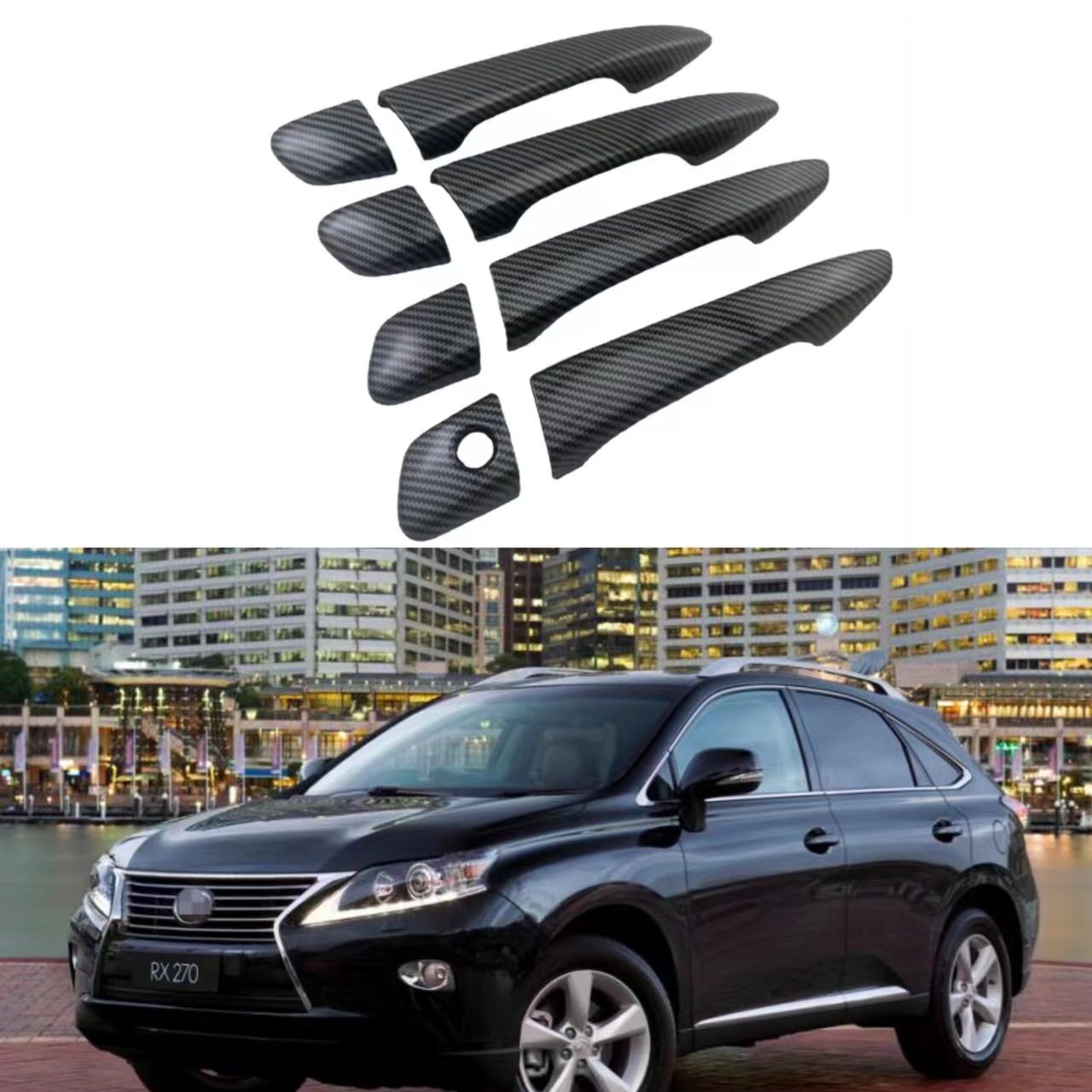 雷克萨斯RX270车门把手贴改装饰