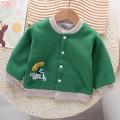 秋冬季 男宝宝薄棉衣外套棉袄上衣婴幼儿夹棉小袄小童加厚保暖衣