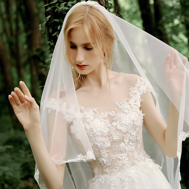 Mori bride lace minimalist light wedding dress Mori bride lace minimalist light wedding dress