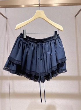 JR 2026春季新款 设计感松紧蕾丝花边甜美内搭蓬蓬短裙裤XSJ1Q17C