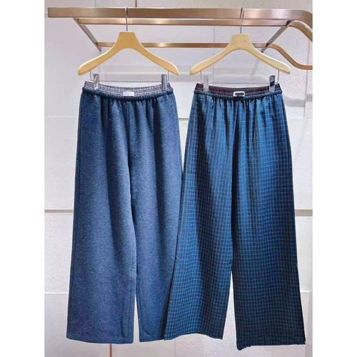 JR 专柜正品 2026春季新款 松紧高腰百搭气质阔腿长裤女XRJ7K06C