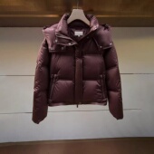 专柜正品 2025冬季 新款 白鹅绒连帽短款 厚羽绒服外套女XRJ7G12D