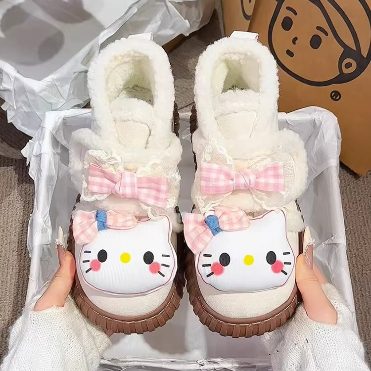 巨好看雪地靴子女2025冬新款爆款厚底加绒加厚保暖棉鞋百搭马丁靴