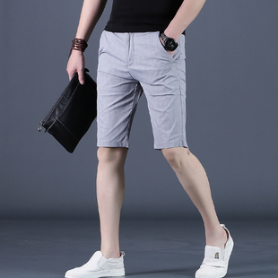 男式 五分裤 男裤 25新款 5分马裤 薄款 直筒中裤 潮流修身 男士 休闲短裤
