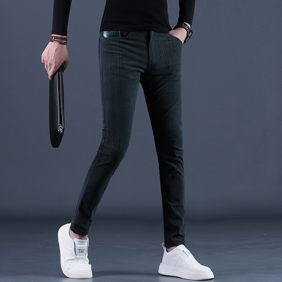 灯芯绒裤子男款休闲裤秋季韩版