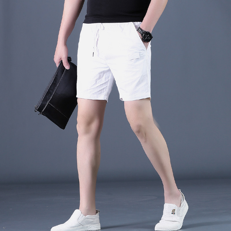 夏季裤子男短裤男士外穿四分休闲裤宽松中裤矮个子马裤4分沙滩裤