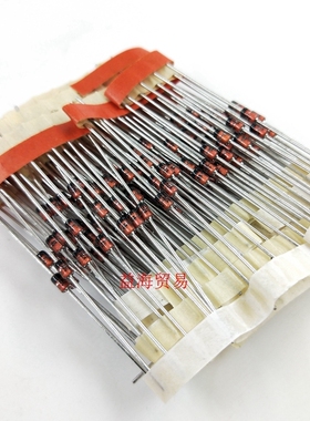 BZX85C43 二极管 稳压管 43V 1.3W 直插 玻璃DO41 BZX85C43-TR