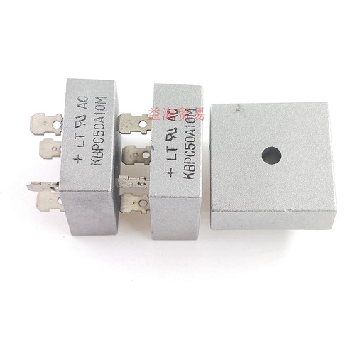 大功率大电流桥堆 KBPC50A10M  整流桥 50A 1000V 方块大体积全新
