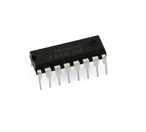 10个CD4053BE 全新原装 三组二路模拟开关 DIP-16直插 芯片IC集成