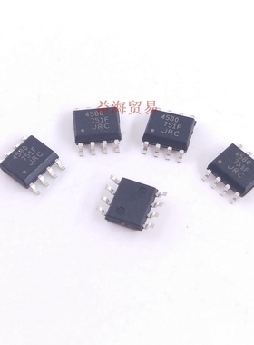 4580JRC 丝印4580双路运算放大器贴片SOP-8全新原装进口NJM4580CG