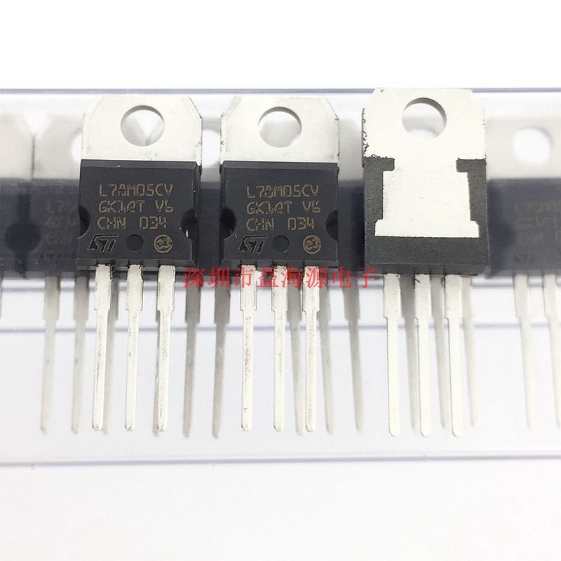 L78M05CV 三极管 稳压器 三端稳压管 TO220直插 铁头 插件