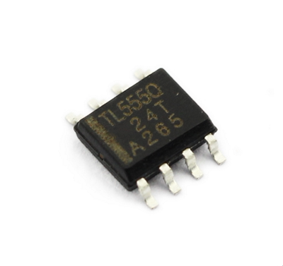 贴片八脚 TLC555QDR 芯片 定时器 单路 2.1MHZ 15V 封装SOP-8