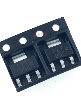 FZT955 FZT955TA 全新原装进口 140V 4A 贴片三极管 PNP SOT-223