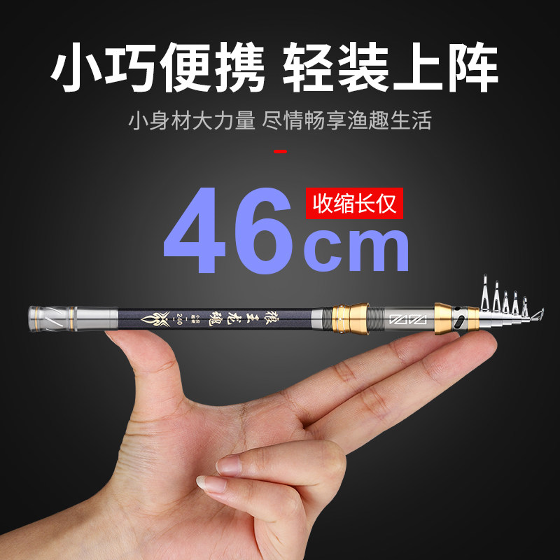 狼王龙魂短节便携轻型海钓竿套装图片