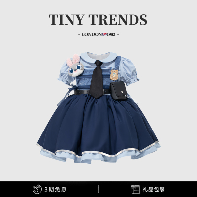 女童朱迪兔子警官礼服公主裙