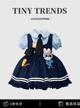 女童兔子警官公主裙朱迪cos服