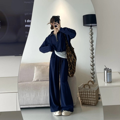 2025秋新款抽绳宽松休闲套装