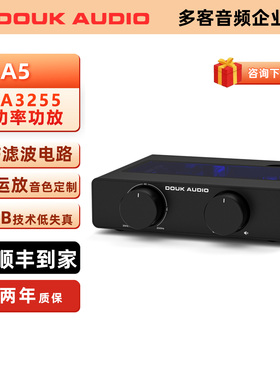 Douk Audio多客A5 TPA3255立体声功放HiFi D类放大器HPF高通滤波