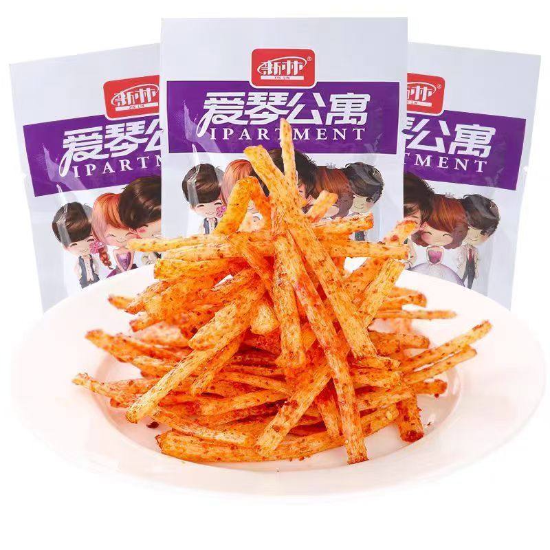 新林爱琴公寓麻辣网红辣条儿时经典8090后即食小吃休闲小零食批发,零食/坚果/特产,面筋制品,淘宝优惠券,粉丝福利购,淘宝优惠卷