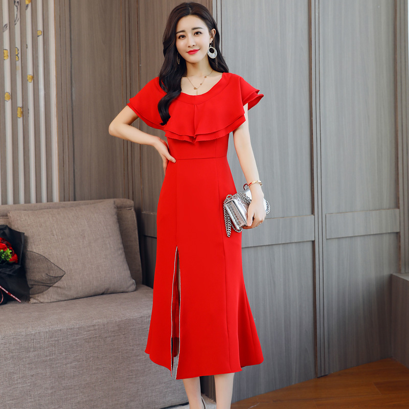 韩版夏季夏装连衣裙子淘宝网京东商城正品显瘦女25-30岁女装新品