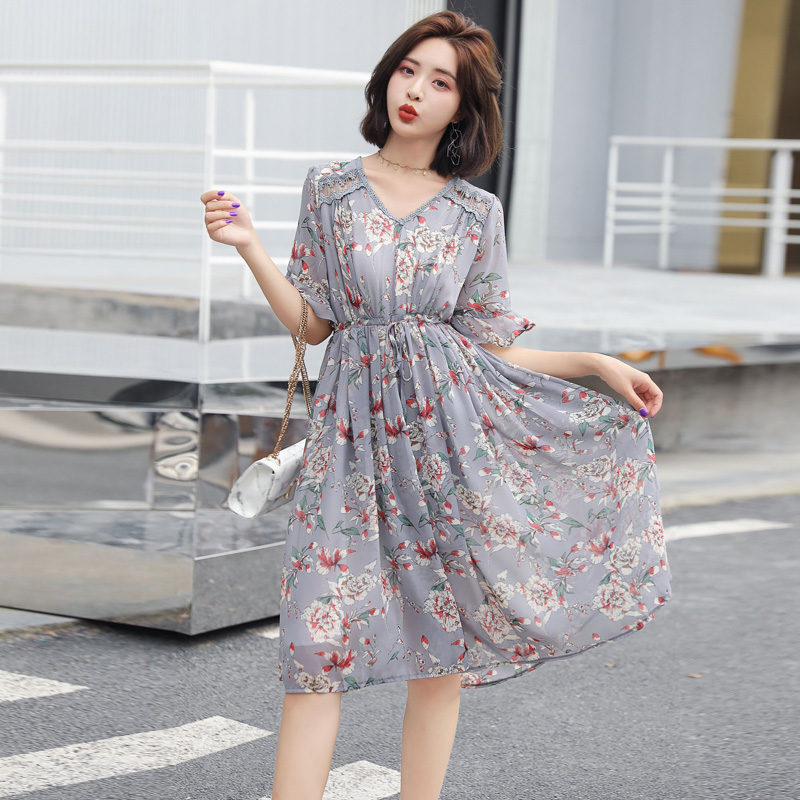 韩版夏装修身连衣裙淘宝网京东商城正品显瘦女中长款品牌女装特卖