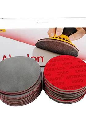 芬兰磨卡精磨砂棉MIRKA6寸ABRALON2000目1000目定 玻璃划痕修复
