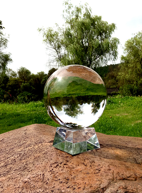 装饰品风水办公室电视柜玻璃球