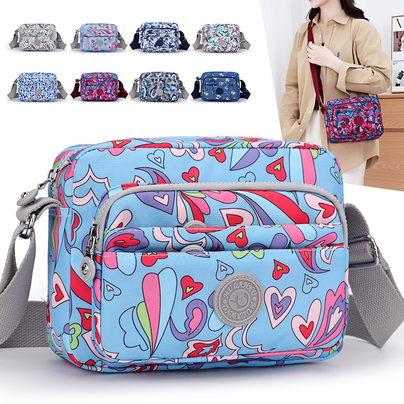 2026新款印花尼龙小布包女包轻便挎包小包背包妈妈包单肩斜挎包女